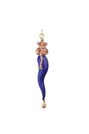 ciondolo a forma di corno blu Capri Angela Puttini Gioielli | CL1719Q3LAPIS